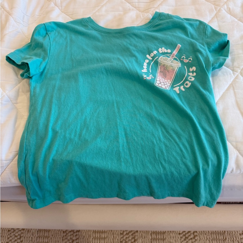 GAP Kids Aqua Graphic Tee Youth XL